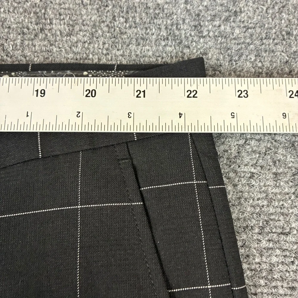 Kilburne & Fitch Mens 50L Black Windowpane Check 2 Piece Suit Blazer Trousers